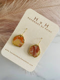 HxH Dangles - Irregular Terracotta Marble