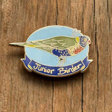 Bridget Farmer Enamel Pin - Junior Birder Rainbow Lorikeet