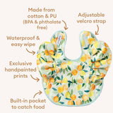 Frill Snuggle Bib - Citrus Squeeze