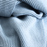 Pram Knitted Blanket - Celestial Blue