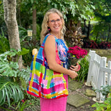 RO Reusable Shopping Bag - Rainbow Gingham