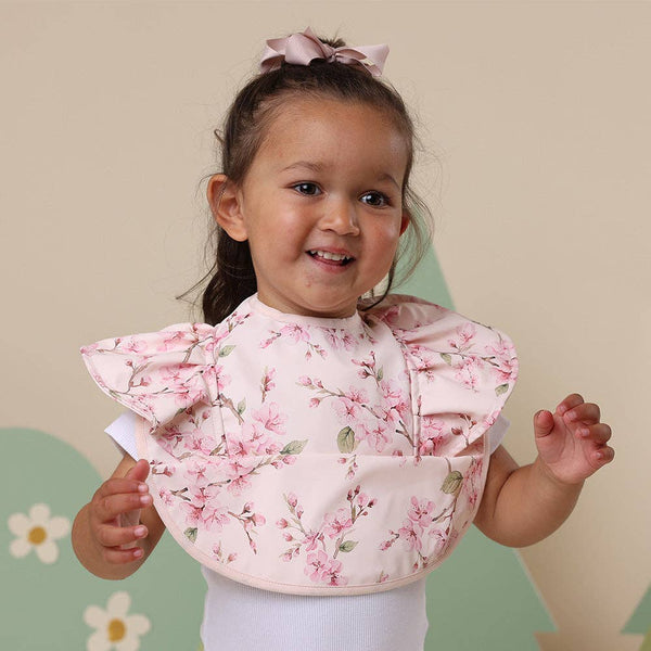 Frill Snuggle Bib - Cherry Blossom