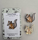 Patch Press Pin - Aus Numbat (gold metal)