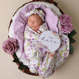 Jersey Wrap & Topknot Set - Isla