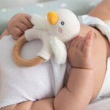 Teething Ring & Dummy Chain Gift Set - Goosey Goosey