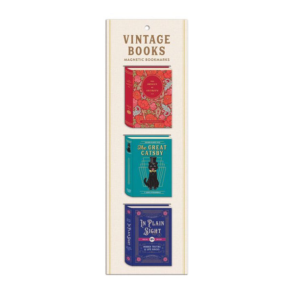 Magnetic Bookmarks - Vintage Books