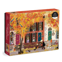 1000 Pc Puzzle - Galison - Joy Laforme Autumn in the Neighborhood