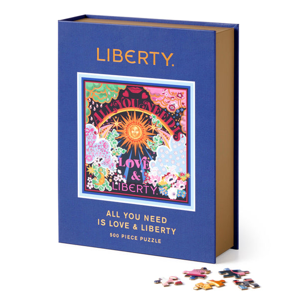 500 Pc Book Puzzle - Galison - Liberty All You Need is Love & Liberty