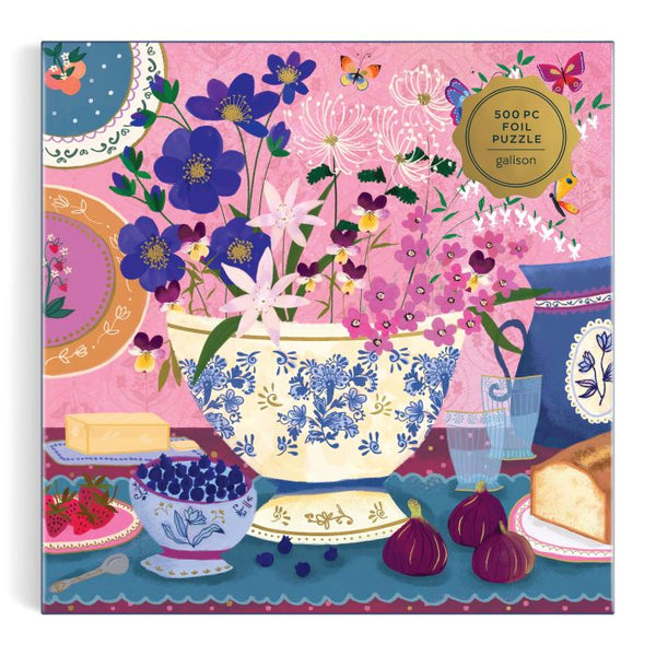 500 Pc Puzzle - Galison Foil - Joy Laforme Art of the Table