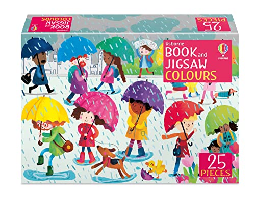Usborne 25 Pc Jigsaw and Book - Colours