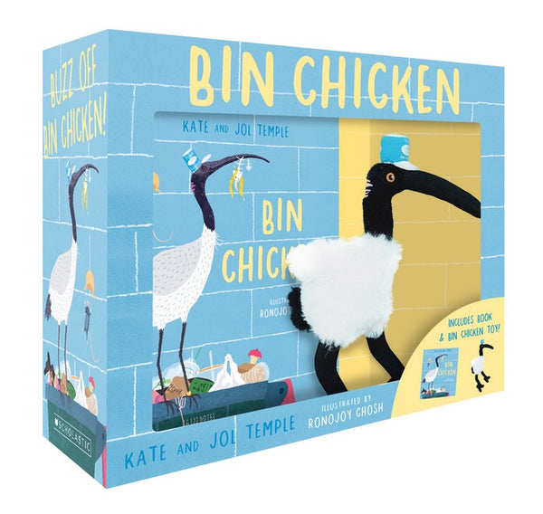 Book and Toy - Bin Chicken