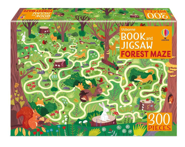 Usborne 300 Pc Jigsaw and Book - Forest Maze