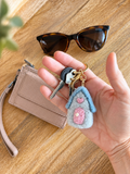 Felt House Keychain - Pink