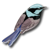 Selatan Brooch - Bird Superb Fairy-wren