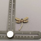 MQ Brooch - Rhinestone Dragonfly Blue