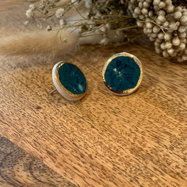 Wolf and Clay Studs - Grace
