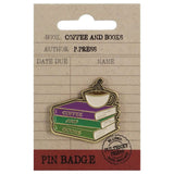 Pin Badge - Pulteney Press (Coffee and Books)