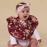 Frill Snuggle Bib - Floral Flutter