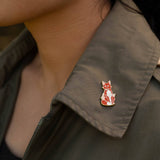 Happily Plants Pin - Red Fox