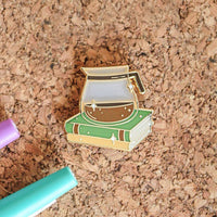 Occasionalish Pin - Coffee and Books
