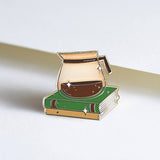 Occasionalish Pin - Coffee and Books