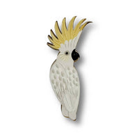 Selatan Brooch - Cockatoo Sulphur-Crested