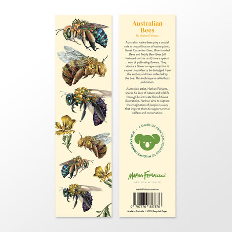 Marini Ferlazzo Bookmark - Australian Bees – Mockingbird Lounge