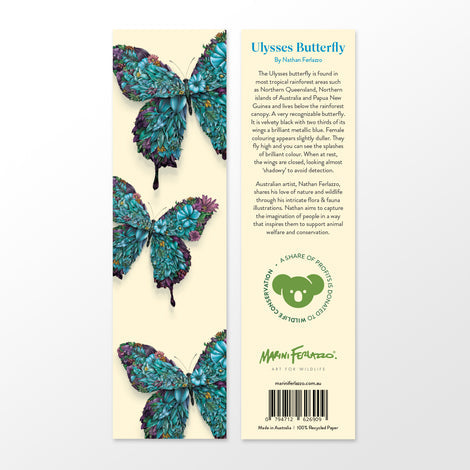 Marini Ferlazzo Bookmark - Ulysses Butterfly
