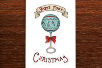 The Nonsense Maker Xmas Card - Baby's First Christmas