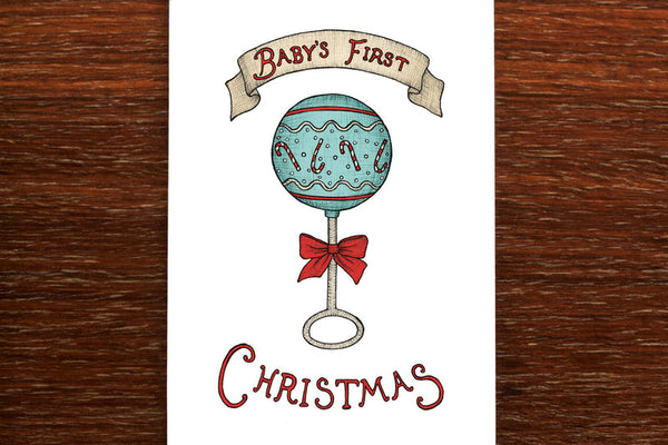 The Nonsense Maker Card - Baby's First Christmas