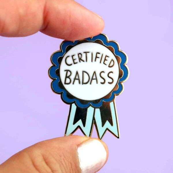 Jubly Umph Lapel Pin - Award Certified Badass