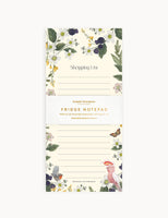 Bespoke Letterpress Shopping List Notepad - Cockatoo