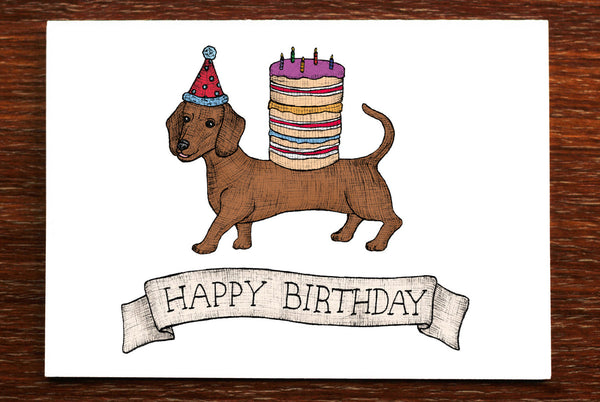 The Nonsense Maker Card - Birthday Sausage Dog