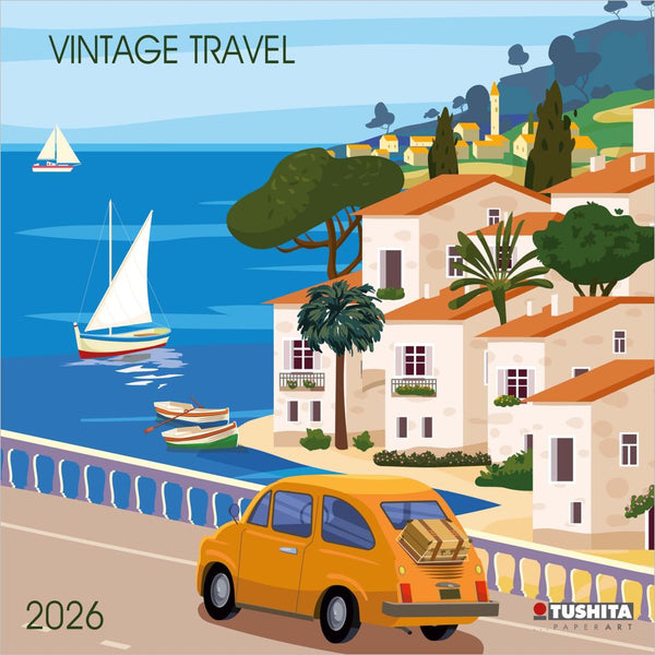 2026 Calendar - Vintage Travel