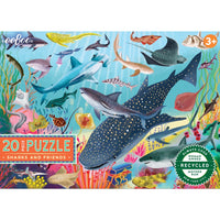 20 Pc Puzzle - eeBoo - Sharks and Friends