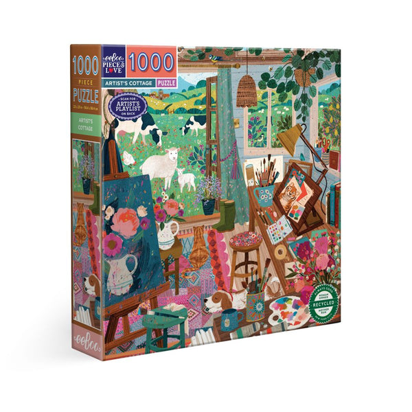 1000 Pc Puzzle - eeBoo - Artist's Cottage