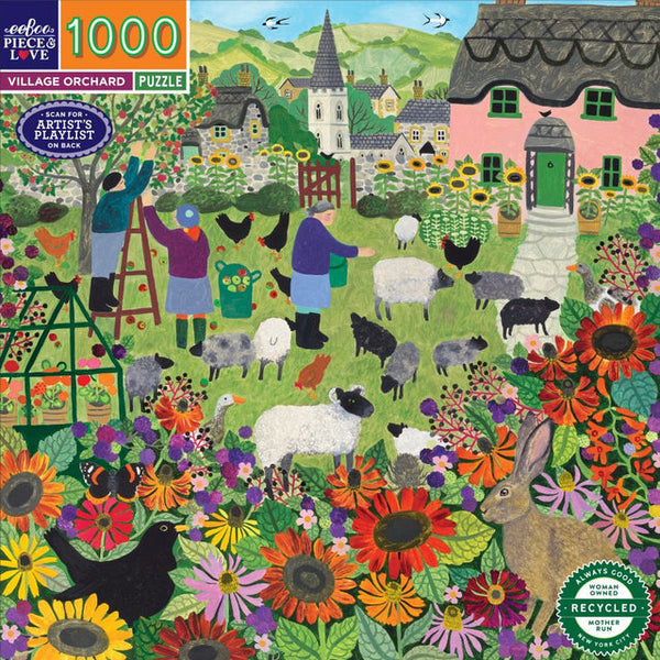 1000 Pc Puzzle - eeBoo - Village Orchard