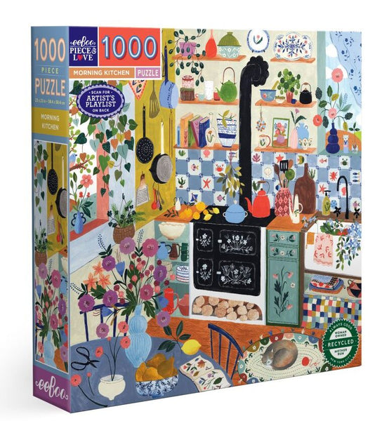 1000 Pc Puzzle - eeBoo - Morning Kitchen