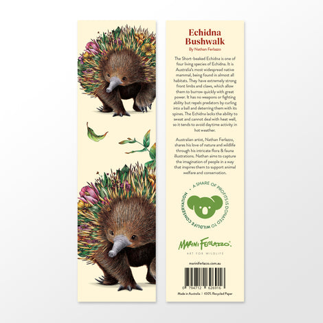Marini Ferlazzo Bookmark - Echidna Bushwalk – Mockingbird Lounge