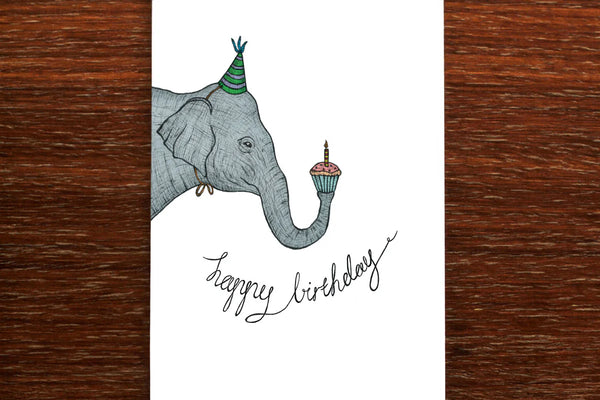 The Nonsense Maker Card - Birthday Elephant