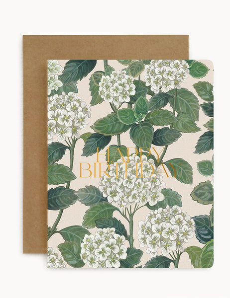 Bespoke Letterpress - Birthday Hydrangea