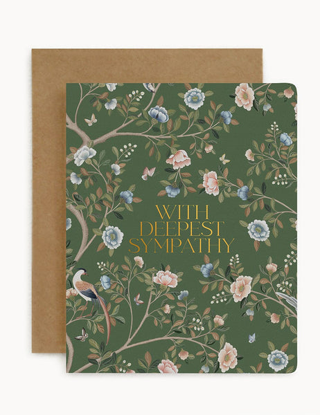 Bespoke Letterpress - With Deepest Sympathy Camellia Tree