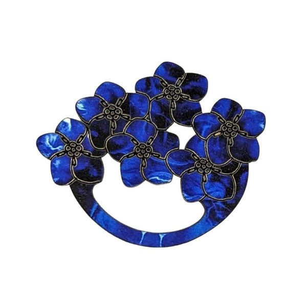 Glasses Brooch - Forget Me Not