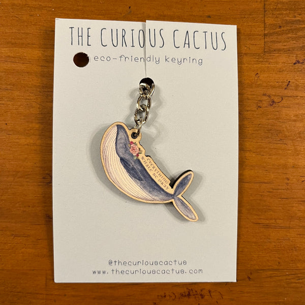 The Curious Cactus Key Ring - Whale
