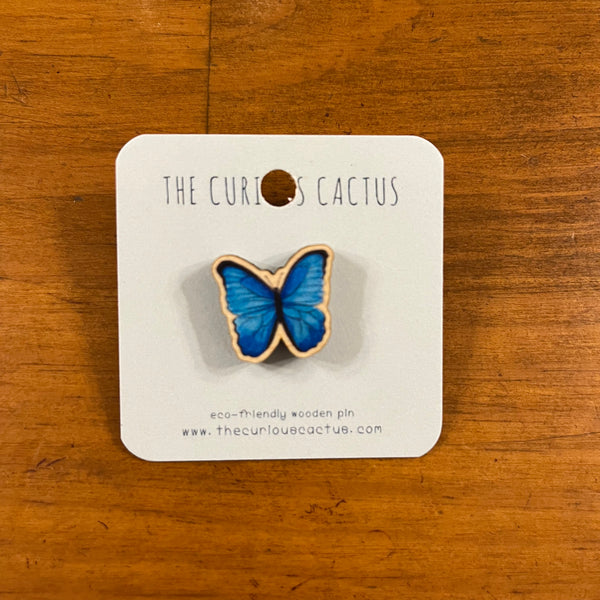 The Curious Cactus Mini Pin - Butterfly