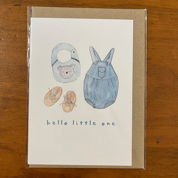 The Curious Cactus - Hello Little One Blue