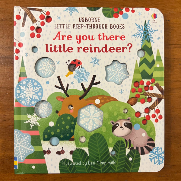 Usborne Little Peep Through - Are You There Little Reindeer (Board Book)