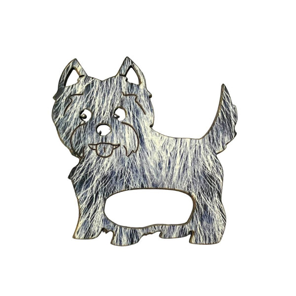 Glasses Brooch - Westie