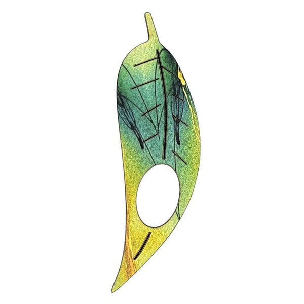 Glasses Brooch - Gum Leaf