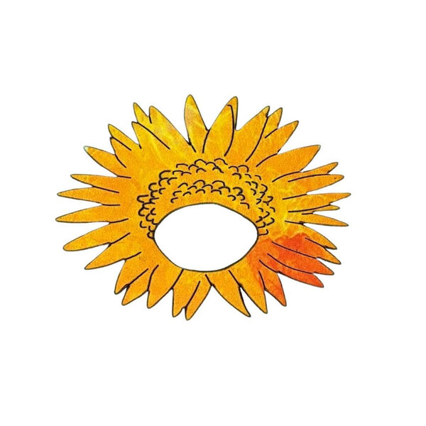 Glasses Brooch - Sunflower